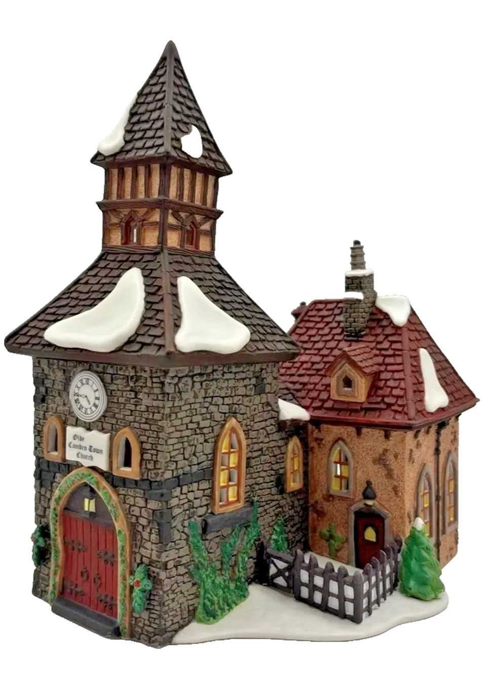 Department 56 Dickens Village Series The Olde Camden Town Church #58346 NO Light